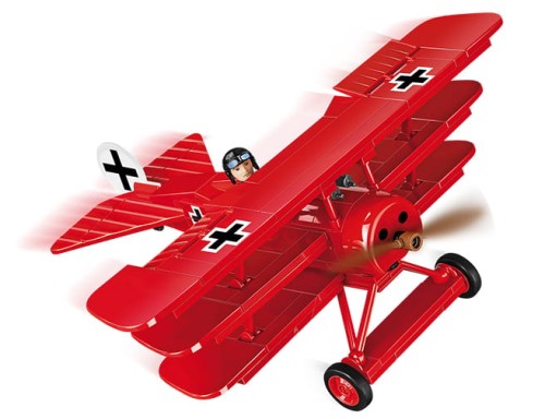 KLOCKI COBI 2986 Samolot Fokker Dr.1 Red Baron GW HH 174 EL.