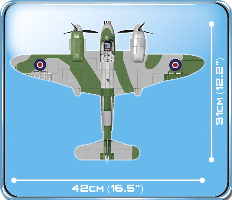 KLOCKI COBI 5718 Samolot De Havilland Mosquito FB Mk.VI HC WWII 452EL