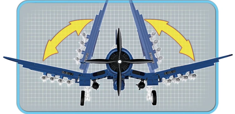 KLOCKI COBI 2415 Samolot US Navy AU-1 Corsair HC KW 330 EL