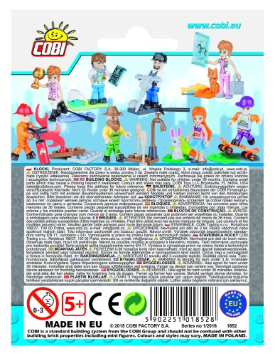 KLOCKI COBI 1852 Figurki z Akcesoriami Action Town
