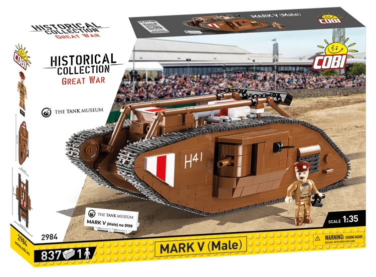 KLOCKI COBI 2984 Czołg Brytyjski Mark V Male HC GW 837 EL
