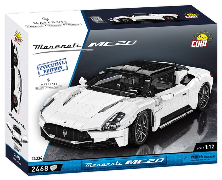 KLOCKI COBI 24334 SAMOCHÓD MASERATI AUTO POJAZD   2468 EL. AUTKO SPORTOWE KOMP. Z LEGO