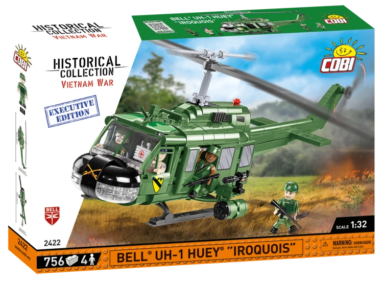 KLOCKI COBI 2422 Śmigłowiec Bell UH-1 Huey Iroquois HC VW 756 El "EE"