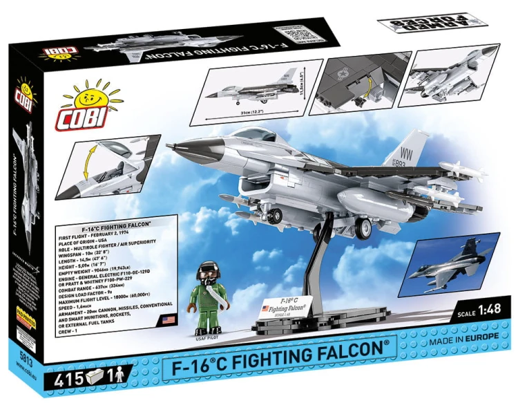 KLOCKI COBI 5813 Samolot F-16C Fighting Falcon AF 415EL