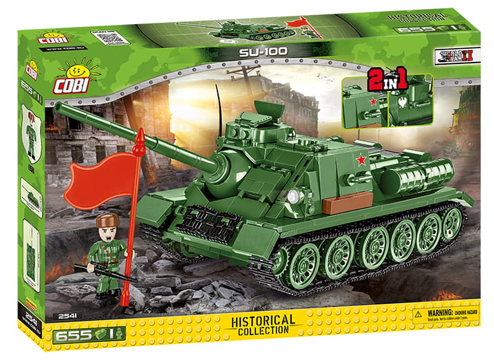 KLOCKI COBI 2541 Działo Samobieżne SU-100 HC WW2 655 EL