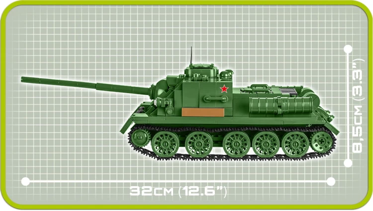 KLOCKI COBI 2541 Działo Samobieżne SU-100 HC WW2 655 EL