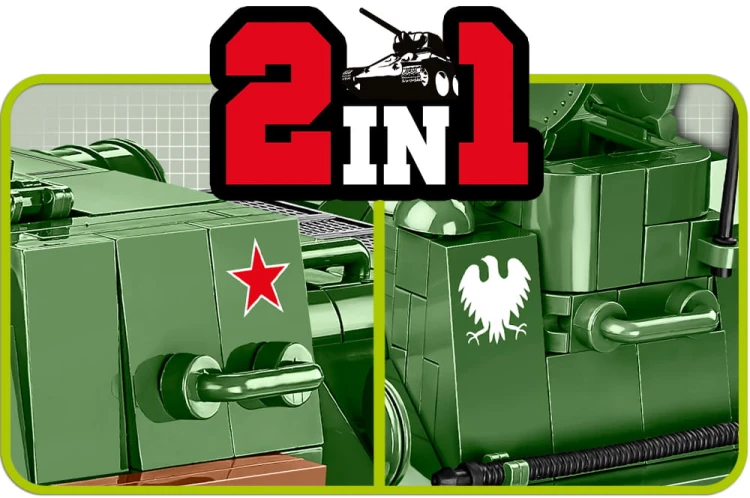 KLOCKI COBI 2541 Działo Samobieżne SU-100 HC WW2 655 EL