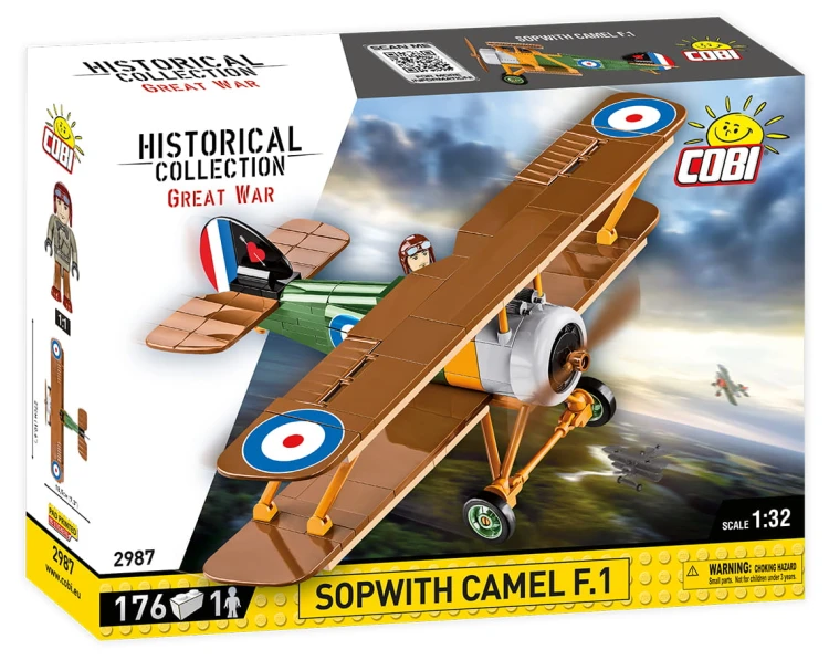 KLOCKI COBI 2987 Samolot Sopwith Camel F.1 GW HH 176 EL