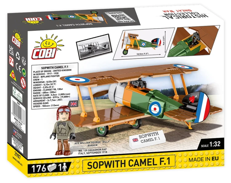 KLOCKI COBI 2987 Samolot Sopwith Camel F.1 GW HH 176 EL