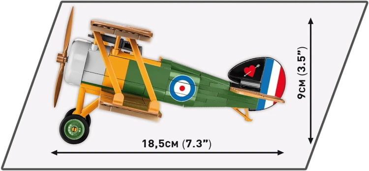 KLOCKI COBI 2987 Samolot Sopwith Camel F.1 GW HH 176 EL