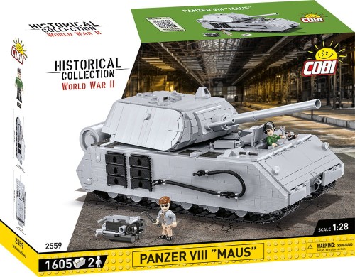 KLOCKI COBI 2559 Czołg Niemiecki Panzer VIII Maus HC WW2 1605 EL