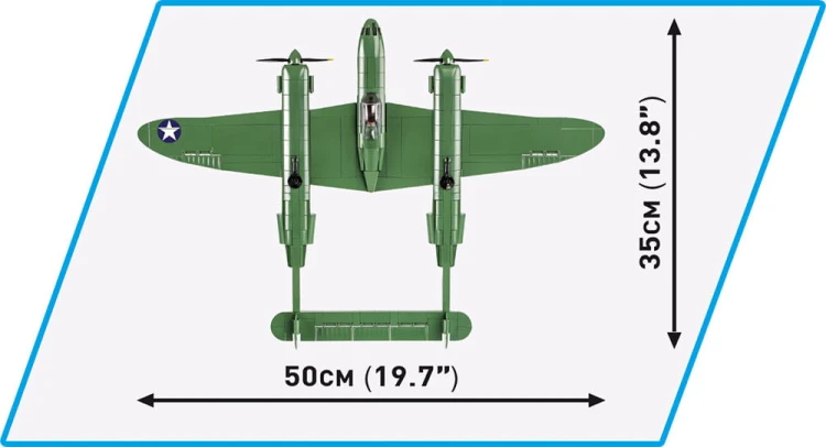 KLOCKI COBI 5726 Samolot Lockheed P-38 H Lightning HC WW2 545 EL