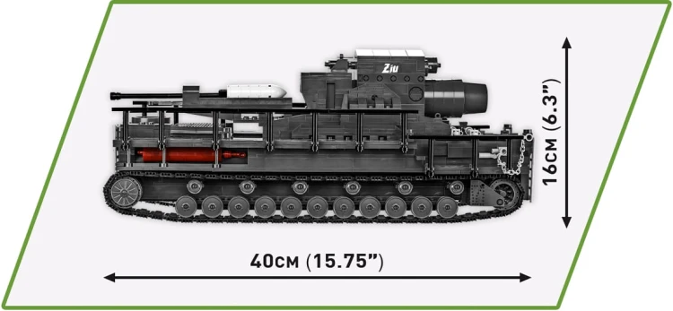 KLOCKI COBI 2560 Moździerz Samobieżne Karl-Gerät HC WW2 1574 EL