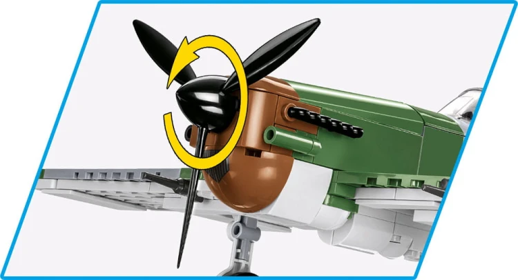 KLOCKI COBI 5724 Samolot Morane-Saulnier MS.406 HC WW2 317 EL