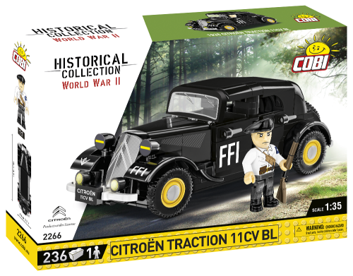 KLOCKI COBI 2266 Samochód Citroen Traction 11CVBL HC WW2 236 EL.