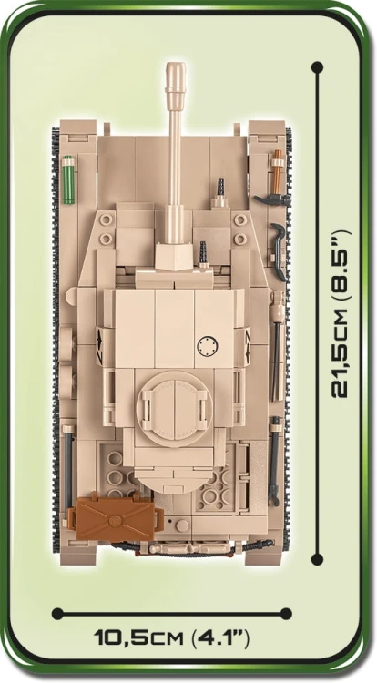 KLOCKI COBI 2546 Czołg Niemiecki Panzer IV Ausf.G HC WW2 559 EL