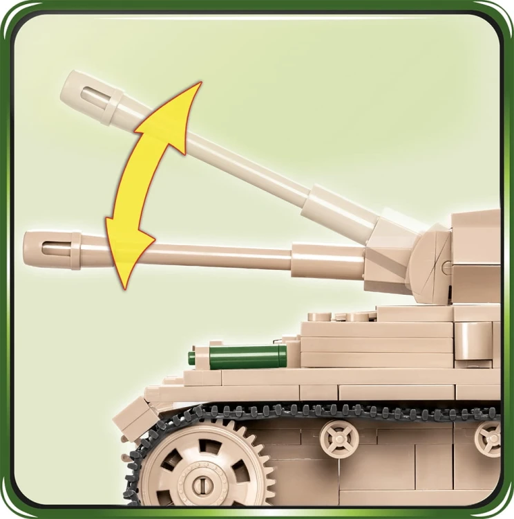 KLOCKI COBI 2546 Czołg Niemiecki Panzer IV Ausf.G HC WW2 559 EL