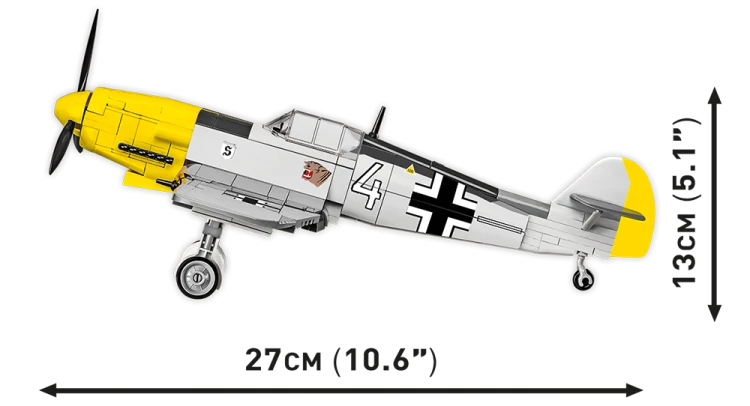 KLOCKI COBI 5727 Samolot Messerschmitt Bf 109 HC WW2 333 EL