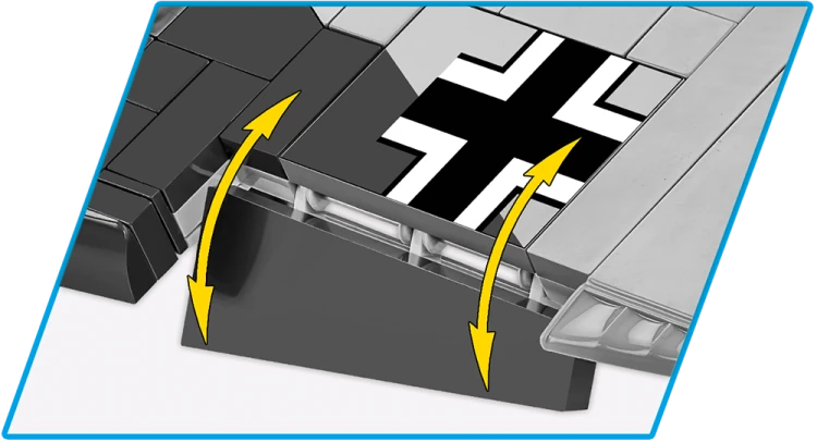 KLOCKI COBI 5727 Samolot Messerschmitt Bf 109 HC WW2 333 EL