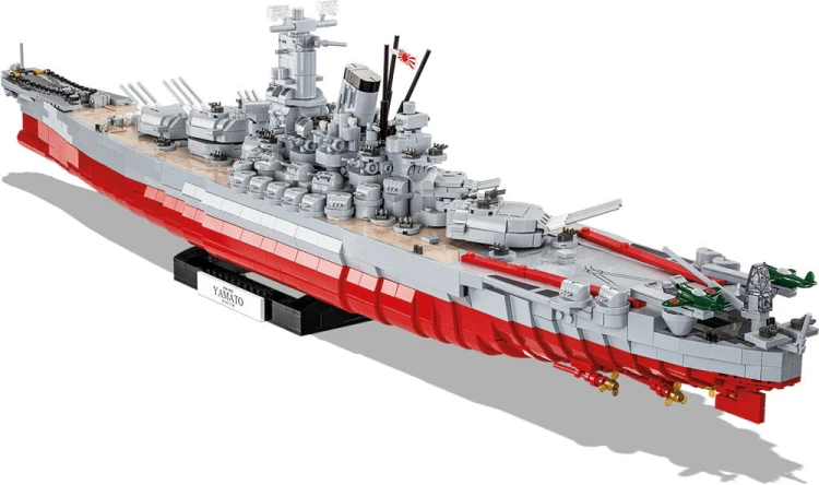 KLOCKI COBI 4833 OKRĘT PANCERNIK STATEK YAMATO    2665EL. WOJSKOWY ARMIA WOJSKO KOMP. Z LEGO