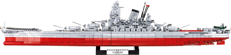 KLOCKI COBI 4833 OKRĘT PANCERNIK STATEK YAMATO    2665EL. WOJSKOWY ARMIA WOJSKO KOMP. Z LEGO