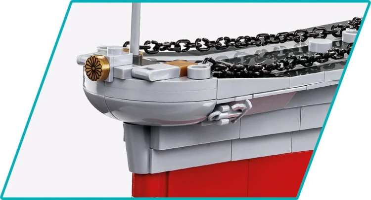 KLOCKI COBI 4833 OKRĘT PANCERNIK STATEK YAMATO    2665EL. WOJSKOWY ARMIA WOJSKO KOMP. Z LEGO