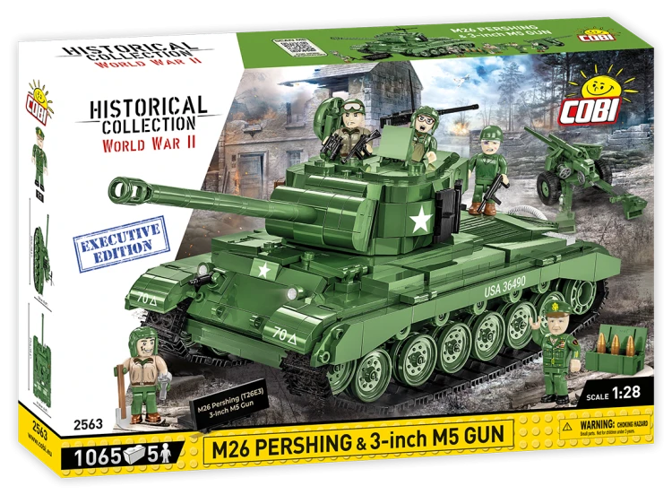 KLOCKI COBI 2563 Czołg M26 Pershing HC WW2 1065 EL.  "EE"