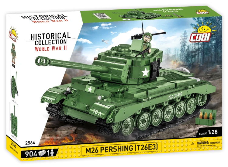 KLOCKI COBI 2564 Czołg M26 Pershing T26E3 HC WW2 904 EL