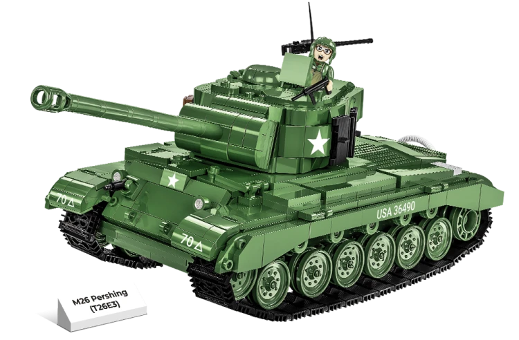 KLOCKI COBI 2564 Czołg M26 Pershing T26E3 HC WW2 904 EL