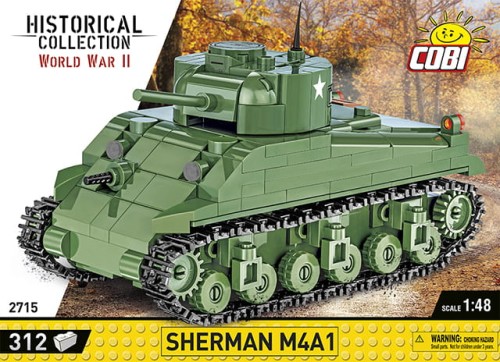 KLOCKI COBI 2715 Czołg Sherman M4A1 HC WW2 312 EL.