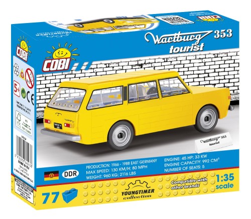 KLOCKI COBI 24543 Samochód Wartburg 353 Tourist Youngtimer 77 El.