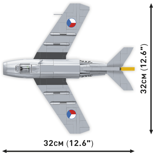 KLOCKI COBI 5821 Samolot S-102 Czechoslovak Air Force HC CW 504 EL.