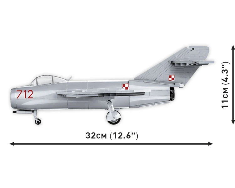 KLOCKI COBI 5822 Samolot Lim-1 Polish Air Force 1952 HC CW 504 EL