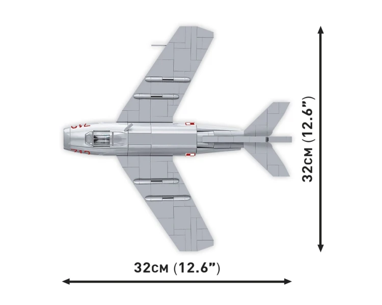 KLOCKI COBI 5822 Samolot Lim-1 Polish Air Force 1952 HC CW 504 EL