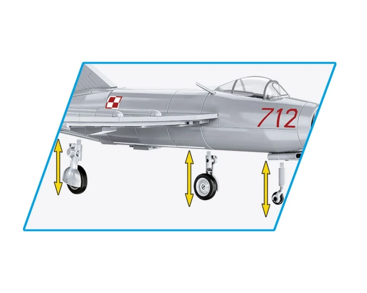 KLOCKI COBI 5822 Samolot Lim-1 Polish Air Force 1952 HC CW 504 EL