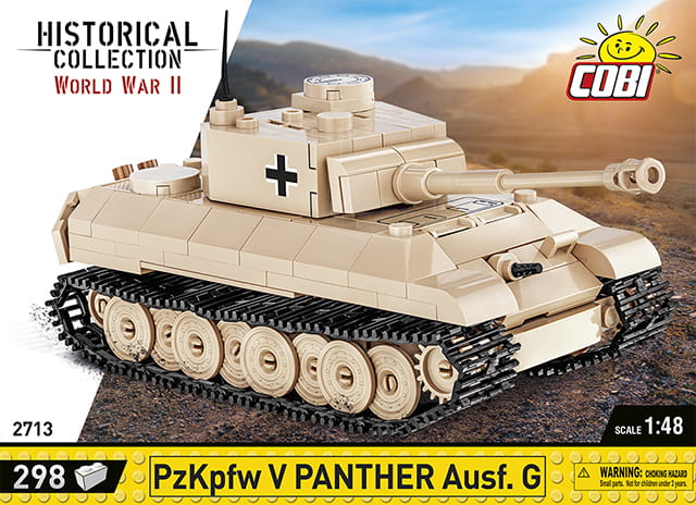 KLOCKI COBI 2713 Czołg PzKpfw V Panther Ausf. G HC WW2 298 EL