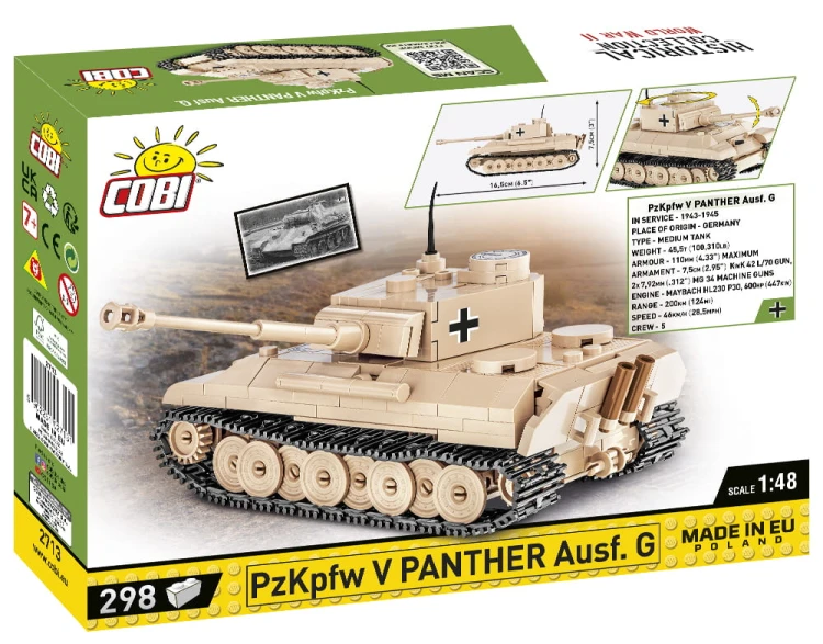 KLOCKI COBI 2713 Czołg PzKpfw V Panther Ausf. G HC WW2 298 EL