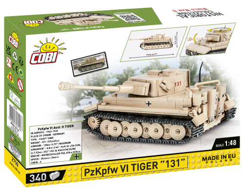 KLOCKI COBI 2710 Czołg Tygrys PzKpfw VI Tiger 131 HC WWII 340 EL