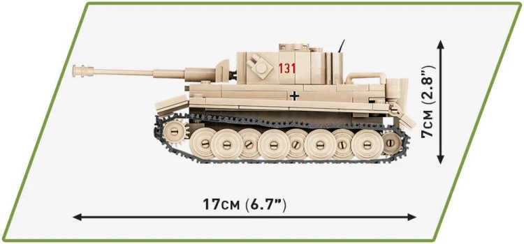 KLOCKI COBI 2710 Czołg Tygrys PzKpfw VI Tiger 131 HC WWII 340 EL