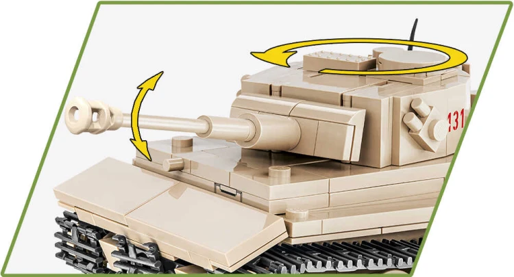 KLOCKI COBI 2710 Czołg Tygrys PzKpfw VI Tiger 131 HC WWII 340 EL