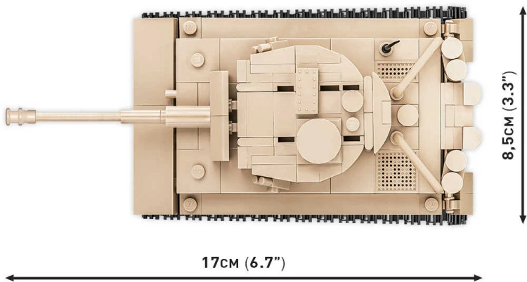 KLOCKI COBI 2710 Czołg Tygrys PzKpfw VI Tiger 131 HC WWII 340 EL