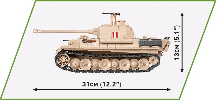 KLOCKI COBI 2568 Czołg PzKpfw V Panther Pudel HC WW2 840 EL