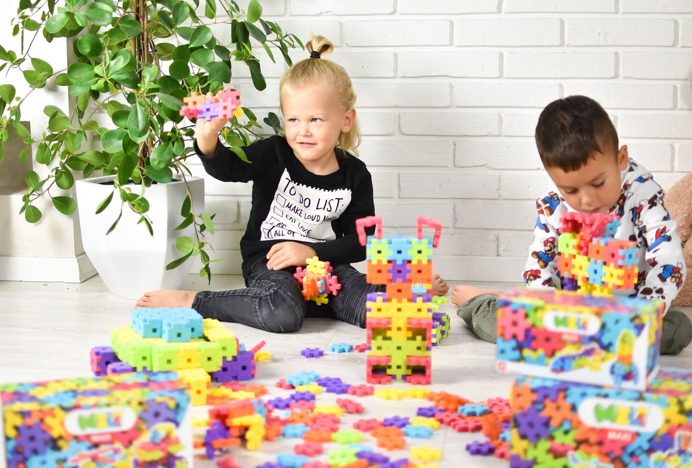 MELI Maxi Set Costruzioni 100 Pezzi Per Bambini - Mattoncini Colorati Grandi Da 12 Mesi In Su